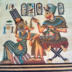 ON THE NILE - Hand Painted Papyrus Egyptian Art